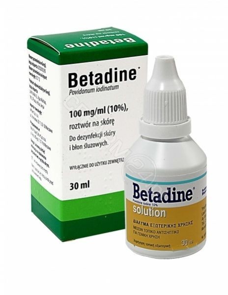 INPHARM Betadine 100 mg/ml roztwór na skórę 30 ml import równoległy Inpharm