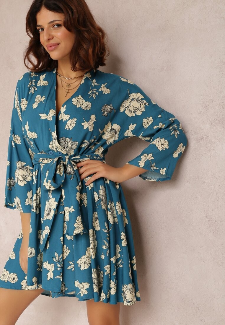 Niebieska Sukienka Thaleira