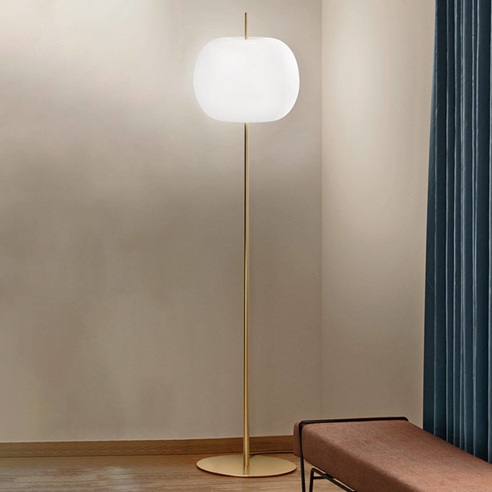 Kundalini Kundalini Kushi XL lampa podłogowa, mosiądz
