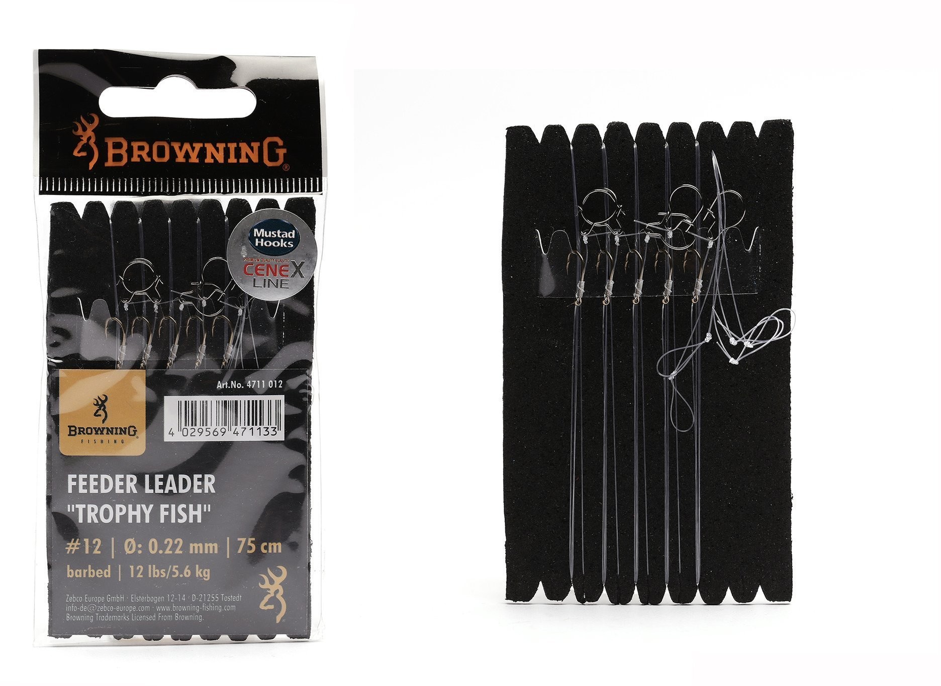 Browning Feeder Leader Trophy Fish 75cm hak 10