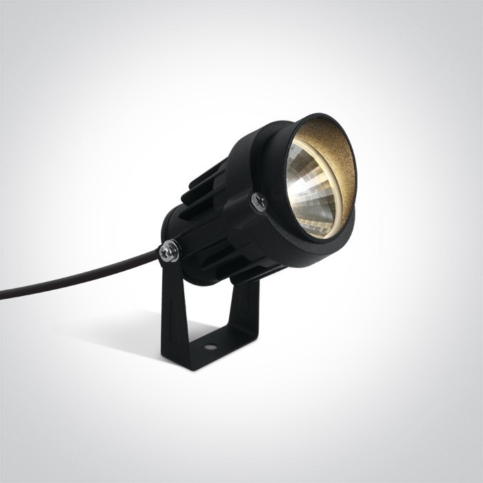OneLight Lampa ogrodowa wbijana LED Luino 6W IP65 czarna 7068/B/W - OneLight 7068/B/W