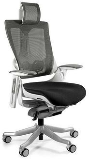 Unique Fotel ergonomiczny WAU 2 Tkanina/Siatka MIX Biały Zapytaj o RABAT! [Wysyłka 2021-06-02] W-709-W-BL418-NW41