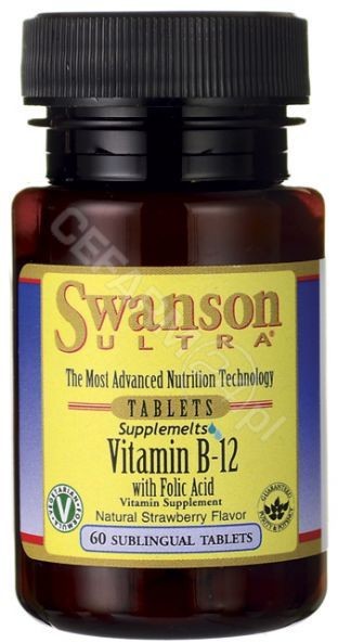 SWANSON Vitamin B-12 With Folic Acid 60tabs