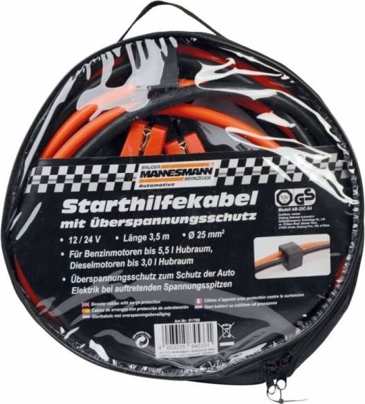 vidaXL Bruder Kable rozruchowe do akumulatora 433774