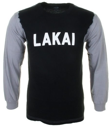Lakai T-Shirt męski SLOANE DYED LS TEE czarny