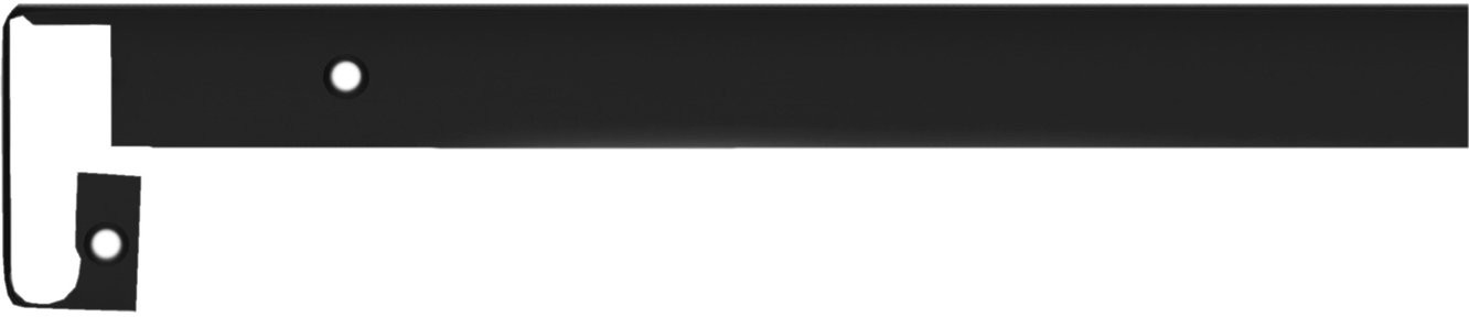 Biuro Styl Listwa aluminiowa do blatów szczelinowa czarna 28 mm R6