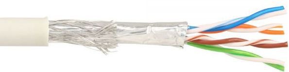 InLine Patch Kabel Sieciowy SF/UTP Cat.5e AWG26 CCA PVC szary 300m 72399