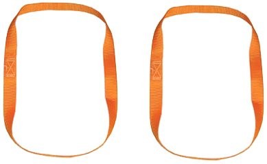 Braun Brązowy 750  2-Fork motocykl Bike-lashing zurrsch bieganie, nieskończonej pętli 0.80 m, dostawy. Szerokość pasma 25 cm, zestaw 2-częściowy, pomarańczowy 750-2-FORK