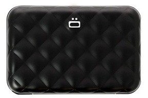Ogon Designs Portfel Aluminiowy Ogon Designs Quilted Button Black 27256-0