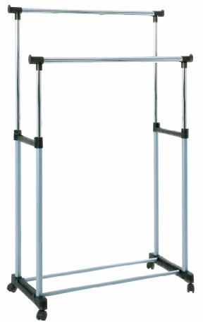 Haku-Möbel Haku meble 44732 szafa roll 95 X 43 X 95/170 cm, aluminium/chrom/szary 44732
