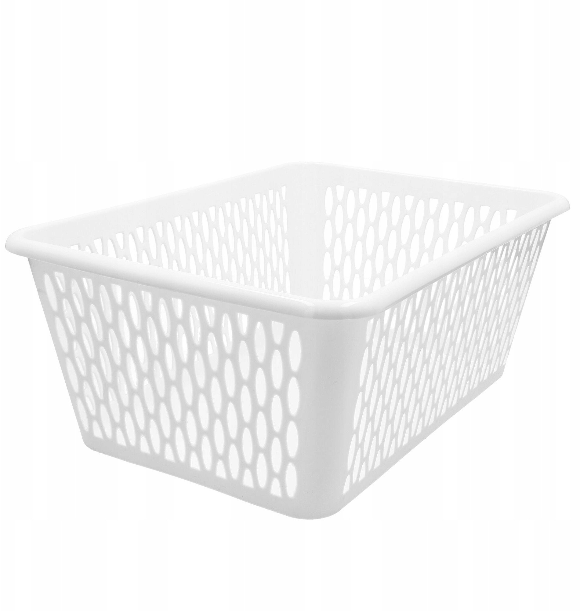 Koszyk Plastikowy Organizer Kaja 4 37X26CM Biały
