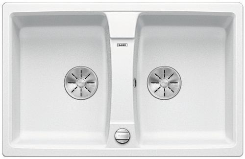 Blanco LEXA 8 Silgranit PuraDur Biały odwracalny korek auto. InFino 524954