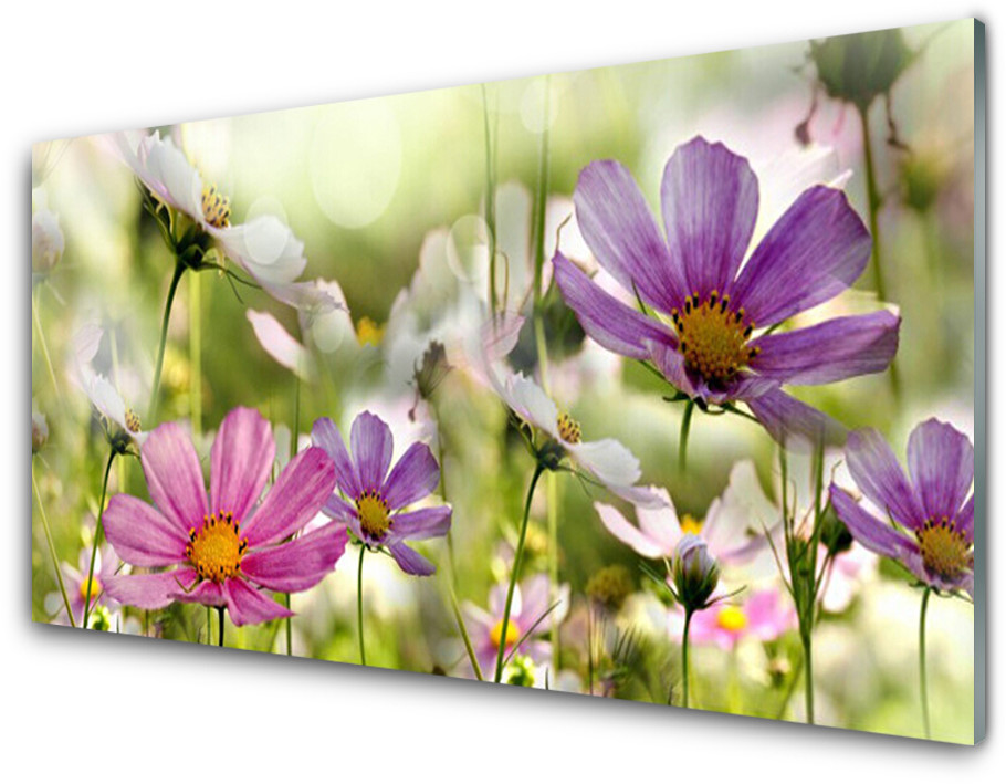 Tulup.pl Panel Szklany Kwiaty Roślina Natura 100x50cm