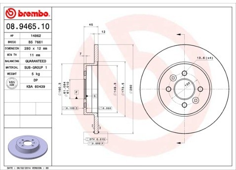BREMBO 08.9465.10