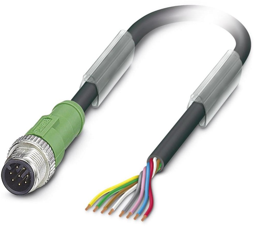 Phoenix Contact Kabel do czujników/elementów wykonawczych Phoenix Contact SAC-8P-M12MS 5 0-PUR 1522516 Kabel otwarte końcówki 1 szt SAC-8P-M12MS 5 0-PUR