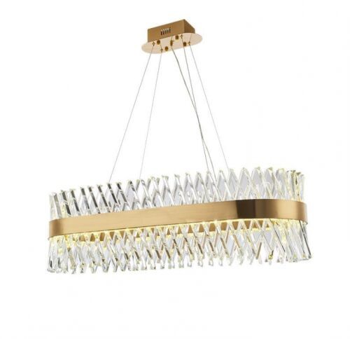 Vildevik Złoty Żyrandol 100 cm z kryształami z kolekcji MONTE CARLO Crystal Gold 11532 11532