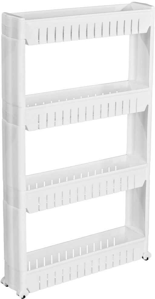 tectake Regał do wnęki z 4 półkami - biały 401629