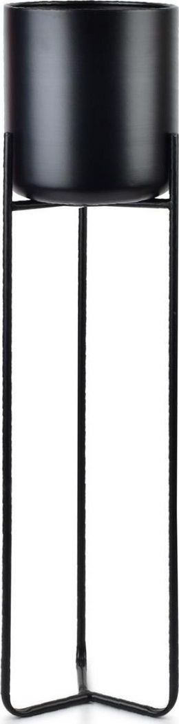 HowHomely Kwietnik z osłonką Swen Black 77 cm HTOP7792
