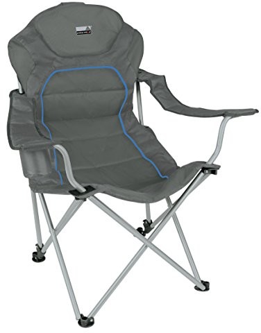 High Peak Alicante krzesło kempingowe, ciemny szary/niebieski, 62 X 60 X 48/105 cm 44117