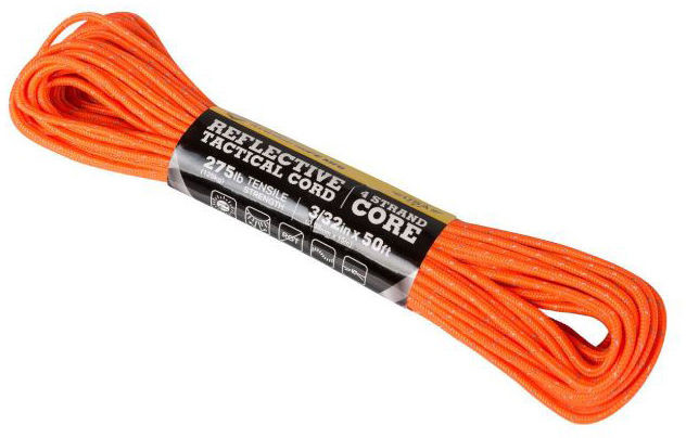 Linka Atwood Rope MFG 275 Tactical Cord Reflective 15 m - Neon Orange (CD-PT1-NL-0P) H CD-PT1-NL-0P