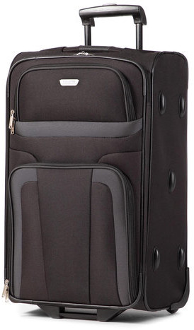Travelite Średnia Materiałowa Walizka Orlando 98488-01 Czarny