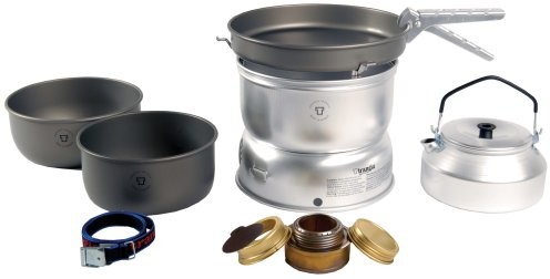 Trangia - palnik spirytusowy trangia 25 twarda loxiertes płyta zestaw z czajnik na wodę i TRXCOOKER01FT90
