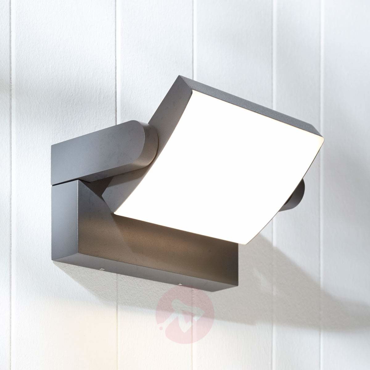 Lampenwelt com Kinkiet zewnętrzny LED Sherin, obrotowy
