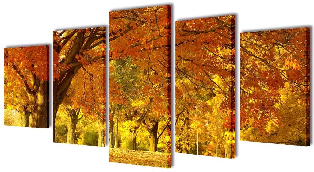 vidaXL Zestaw obrazw Canvas 100 x 50 cm Klony