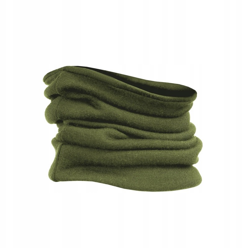 Komin wełniany termiczny 100% Wełna Merino khaki