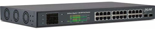 InLine Inline Poe+ Gigabit Netzwerk Switch 24 Port - 1GBit/s - 2x2l - 19