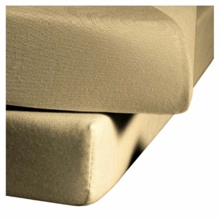 fleuresse Fleuresse Comfort Jersey Comfort Prześcieradło z gumką, Sand, 150x200 Comfort 1117 Fb. 2043