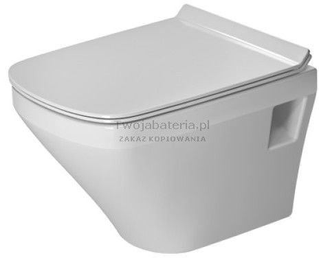 Duravit DuraStyle miska WC wisząca bez wewnętrznego kołnierza 37x48 cm deska WC wolnoopadająca 45710900A1