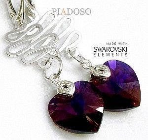 Swarovski piękne kolczyki FRANTIC HEART KOLORY