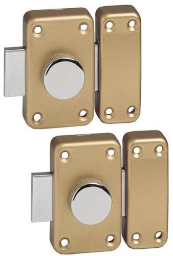 BRICARD rygiel bricard 1209 Eco 5 kołki do trzymania posiada cylinder na guziki 45 MM, złoto