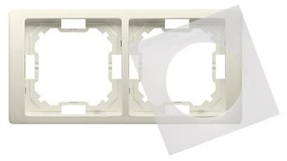 Kontakt Simon Kontakt_Simon Ramka 2-krotna NEOS do wersji bryzgoszczelnej IP44 z kompletem uszczelek beż BMRC2B/12