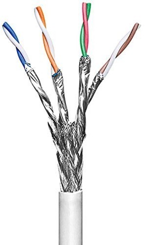 Goobay 100 m Cat6 Patch Cable  przewód sieciowy; podwójnie ekranowany; S/FTP PIMF; elastyczny przewód wewnętrzny 93953-100