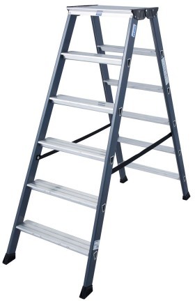 Krause SePro D Drabina anodowana dwustronna 6 stopni 125835 125835