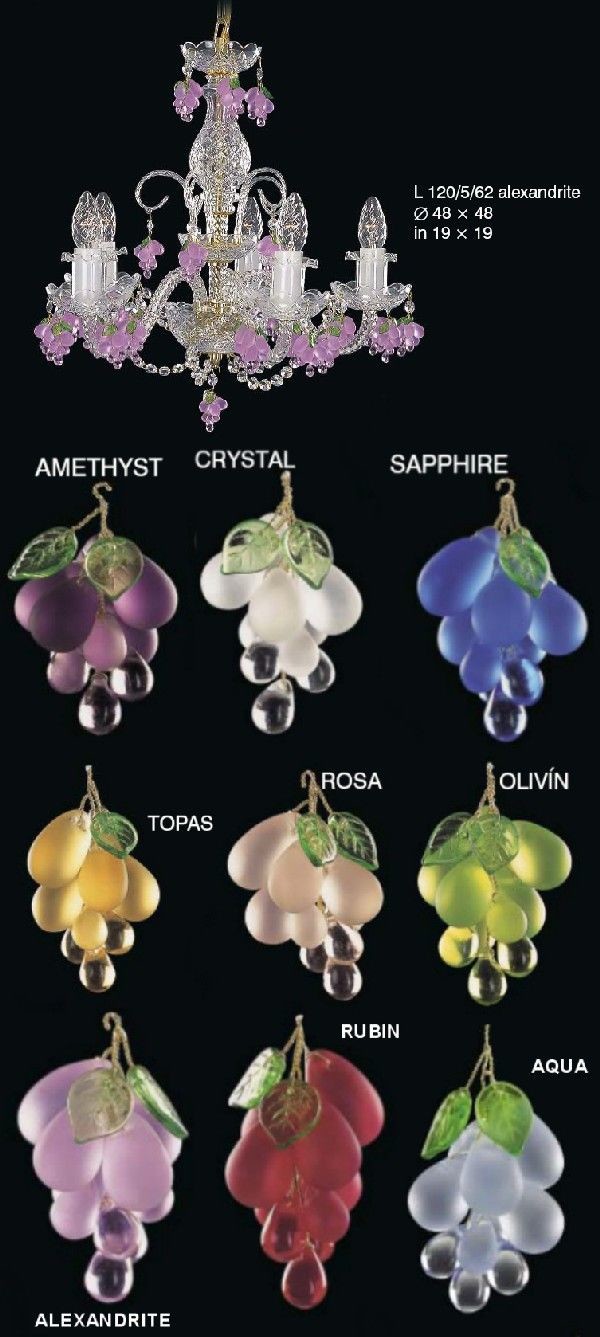 Elita bohemia Żyrandol kryształowy 5-ramienny - Bohemia L 120/5/62