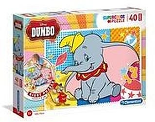 Puzzle Supercolor 40 podłogowe Dumbo