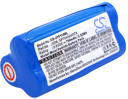 Cameron Sino JAY Transmitter XDE GP70AAAH3TX 700mAh 2.52Wh Ni-MH 3.6V CS-JYF110BL