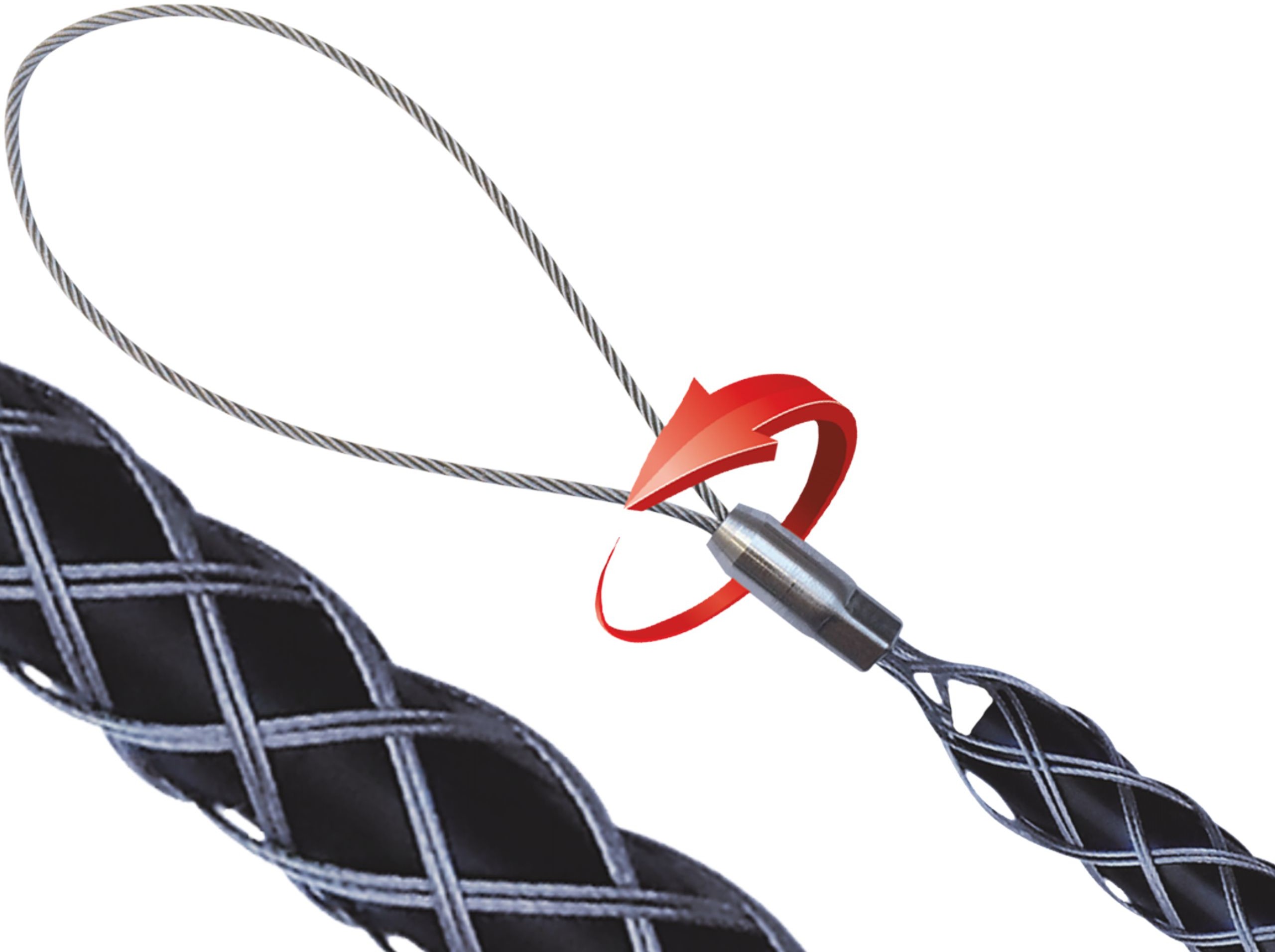 E-tytan Opończa Kablowa Pończocha Do Kabli 19-25mm