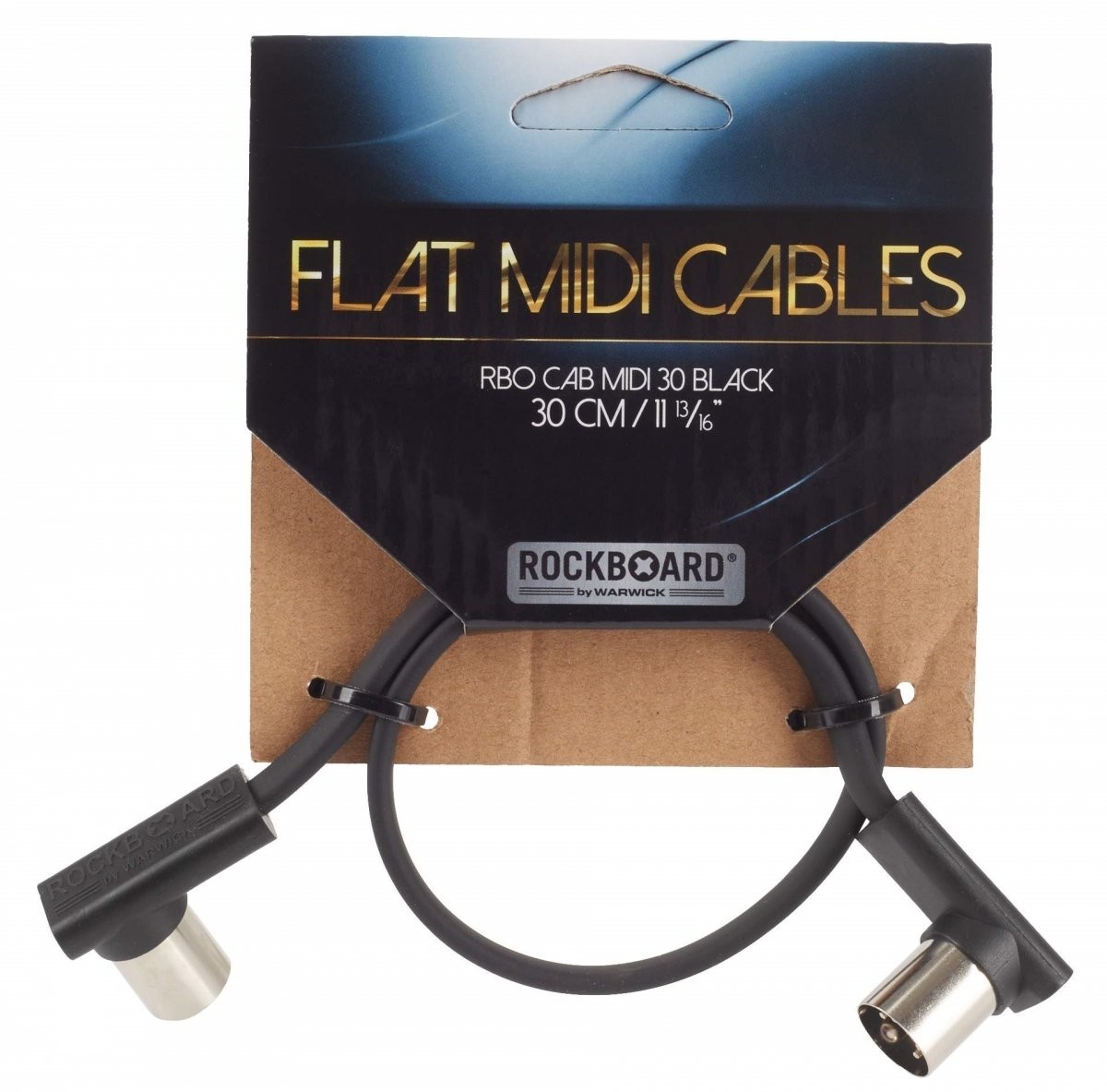 Rockboard RockBoard Flat Midi 30 cm kabel kątowy