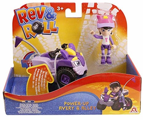Rev & Roll Rev & Roll Pojazd z funkcją Power-Up-Alley + 1 figurka avery 8 cm EU881220-F