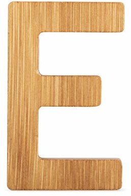 small foot Small Foot by Legler ABC litera E z bambusa pochodzącego ze zrównoważonej produkcji, super łączona z innymi literami jako dekoracją lub tabliczka na drzwi, szczególnie dobrze nadaje się do nauki (u dz