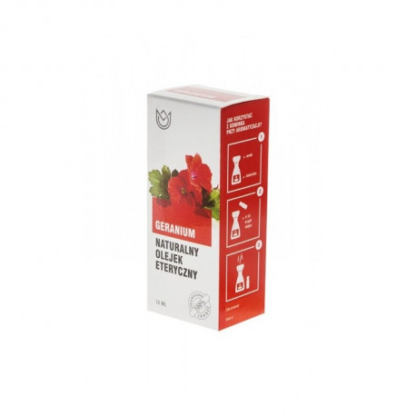 Naturalne Aromaty GERANIUM - Naturalny olejek eteryczny (12ml)