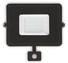 Lumax naświetlacz LED z czujnikiem ruchu Plati 30W 2400lm 3000K IP65 czarny LFL106S