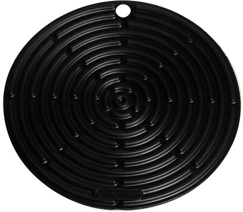 Le Creuset 93000230310200 akcesoriów silikonowe łapki do garnków, czarny 93000230310200