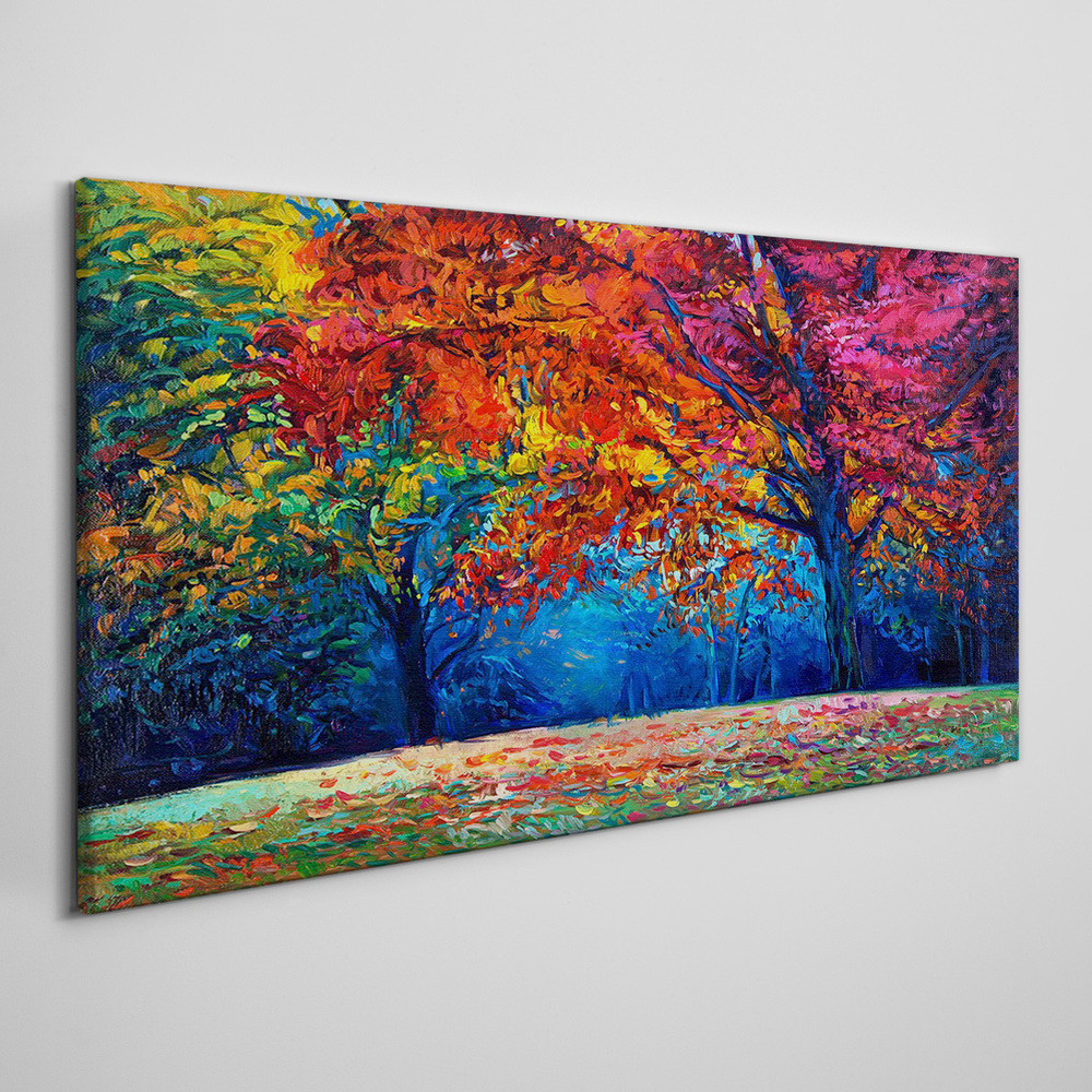 PL Coloray Obraz Canvas Nowoczesny las liście 100x50cm