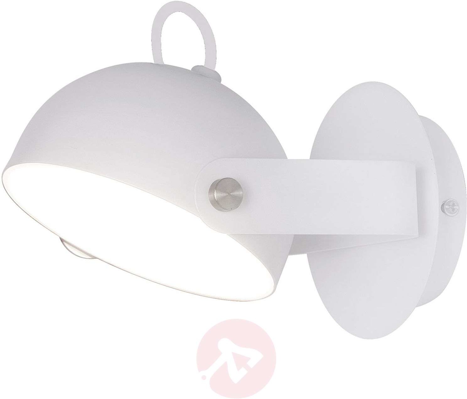 Viokef Kinkiet LED Hemi z wychylnym kloszem biały