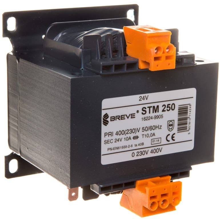 Breve Transformator 1-fazowy STM 250VA 400(230)/24V 16224-9905 9905